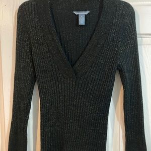 Black sweater with gold sparkles like new